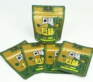 3 side seal bag with zip