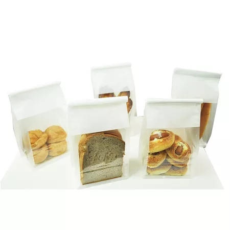 paper-plastic laminated bread bag